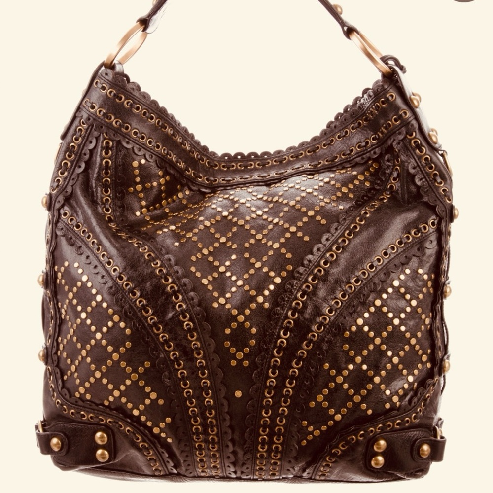 iSABELLA FIORE Studded Leather HOBO handbag